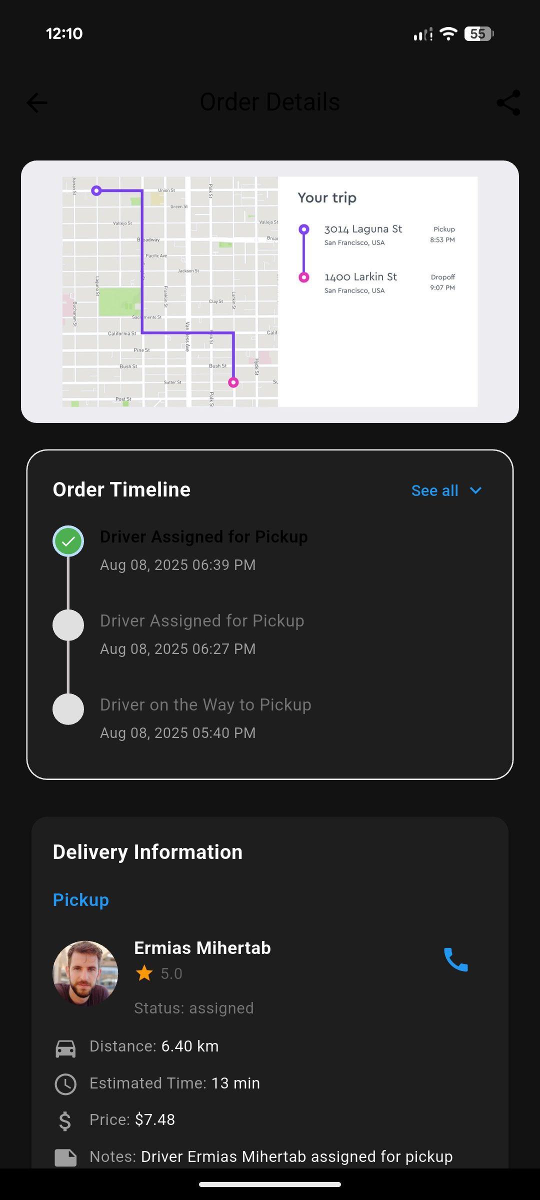 Thumbnail: Fast delivery service